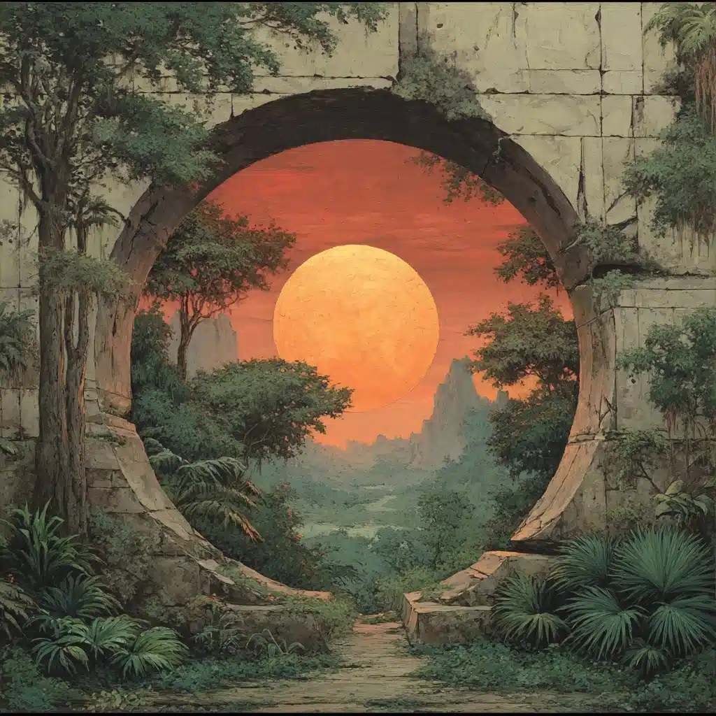 Giger Jungle Sunset Painting Midjourney提示词