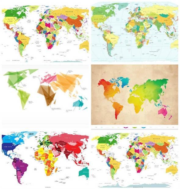 世界地图矢量