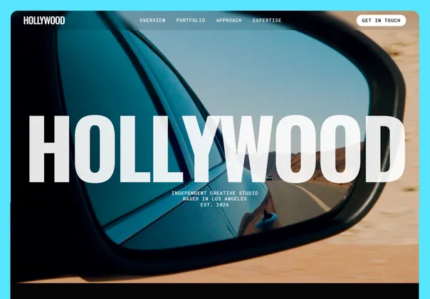 电影创意工作室Framer模板（Hollywood），Hollywood - Film & Creative Studio Template