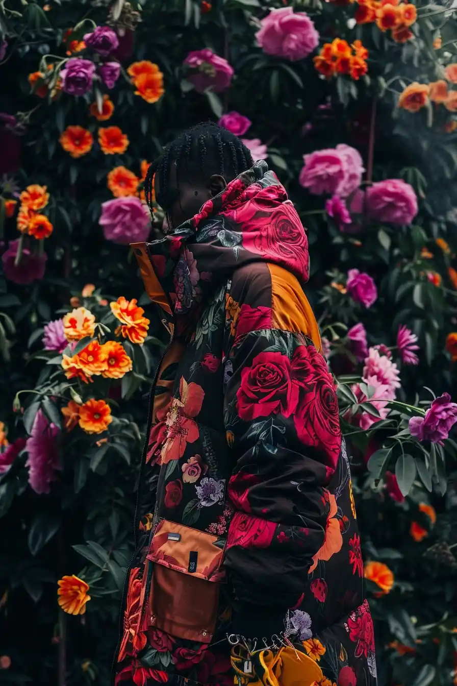 Luxury Floral Portrait Midjourney 提示词生成效果