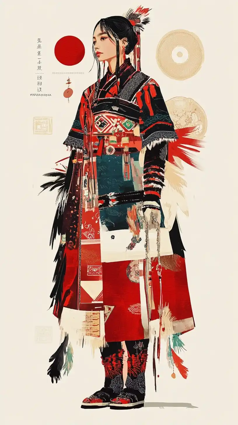 Taiwanese Fashion Evolution Poster Midjourney 提示词生成效果