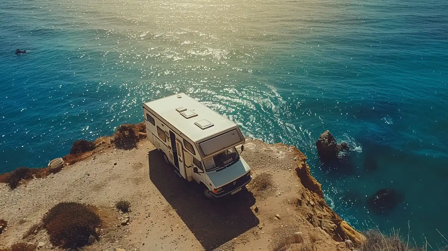 Surreal RV Roof Shot Midjourney提示词