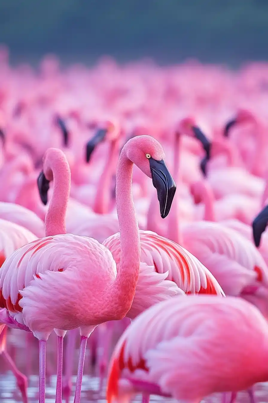 Flamingo Photography at Lake Bogoria Midjourney 提示词生成效果