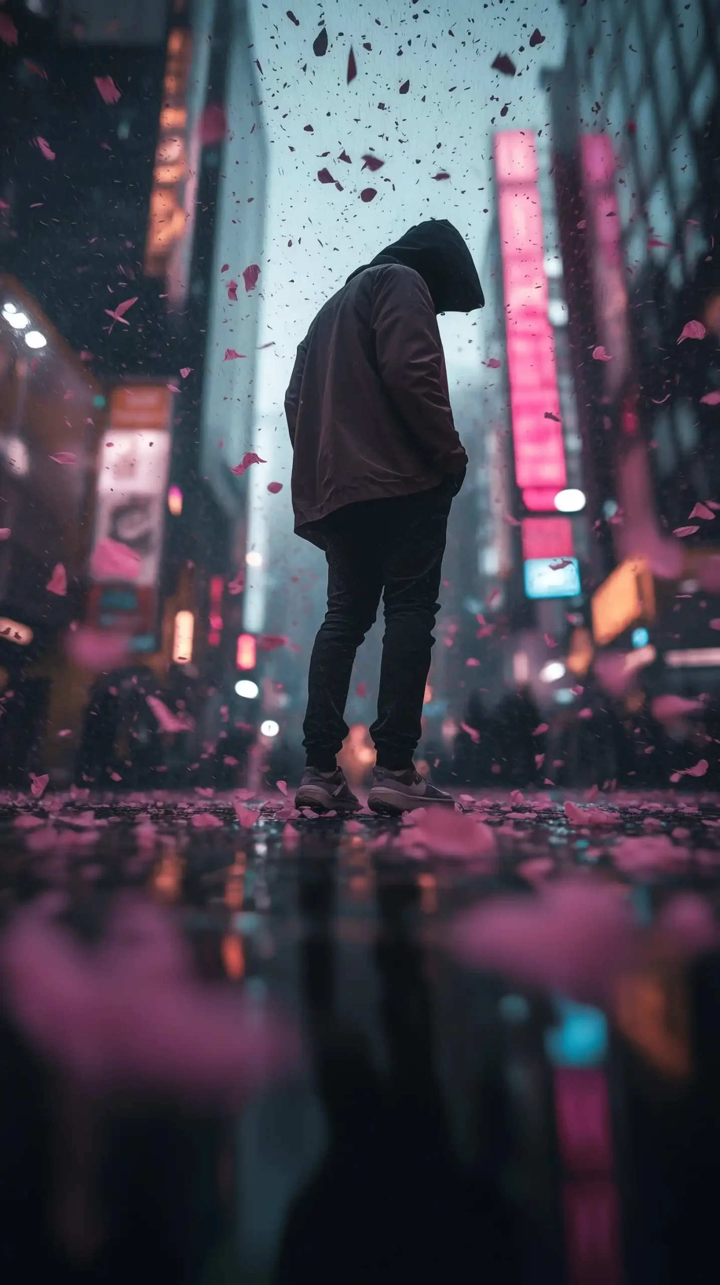 Surreal Urban Lightscape Midjourney提示词