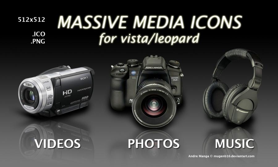 Massive Media Icons
