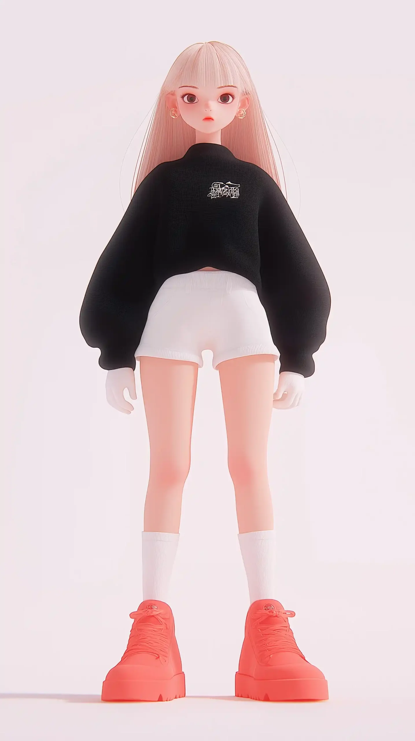 Cute Girl in Octane Render Midjourney提示词