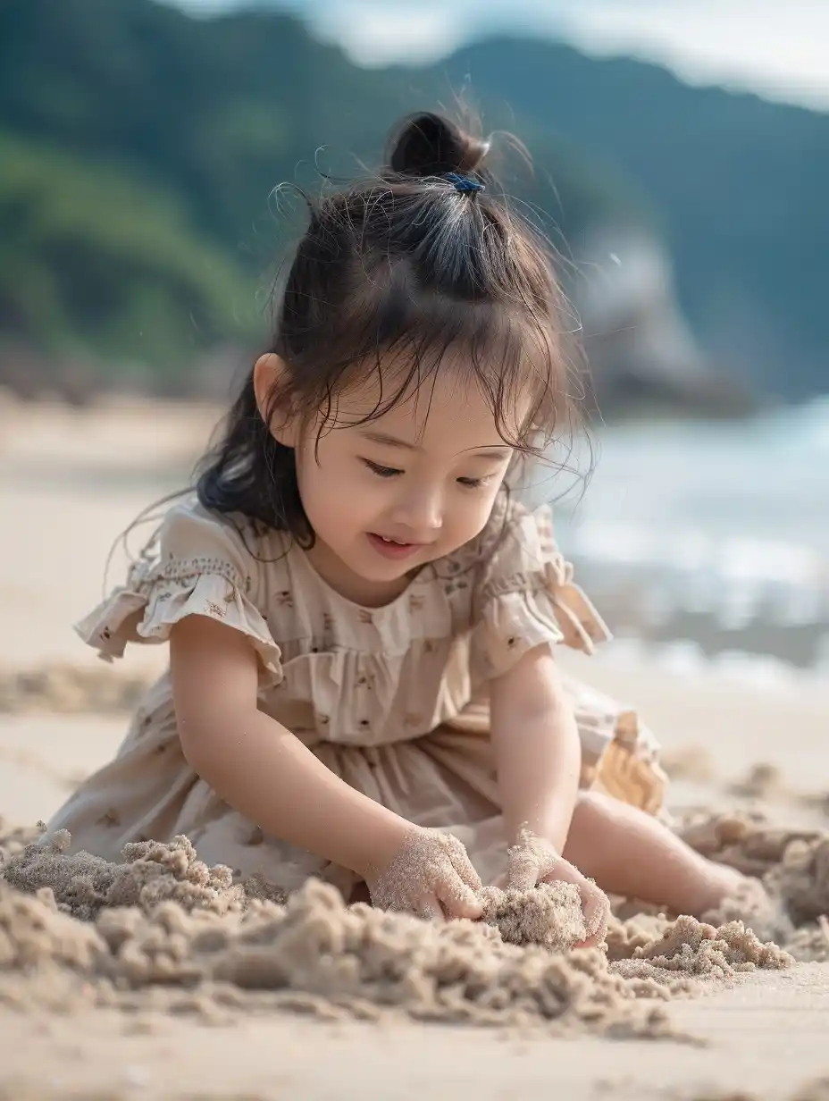High-Def Chinese Toddler Midjourney提示词