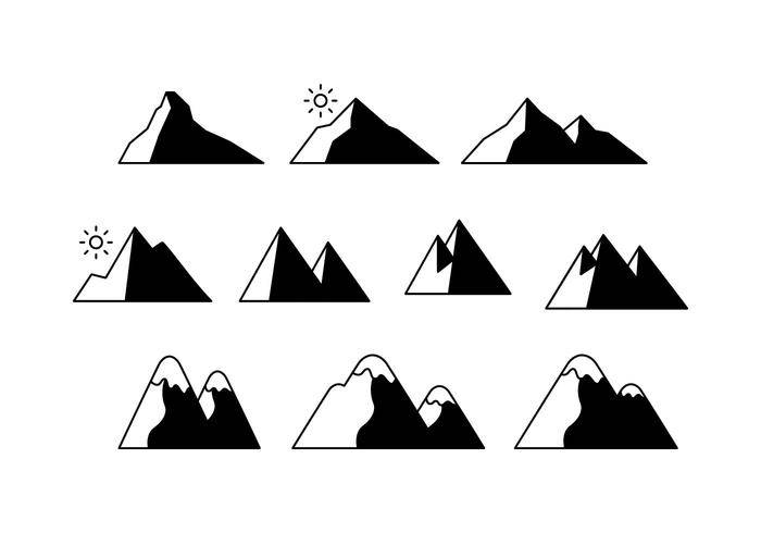 免费山图标矢量