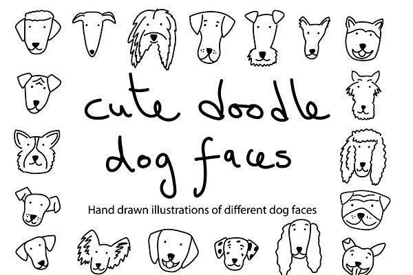 Cute Doodle Dog Faces