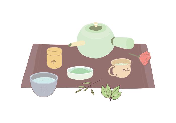 茶具例证