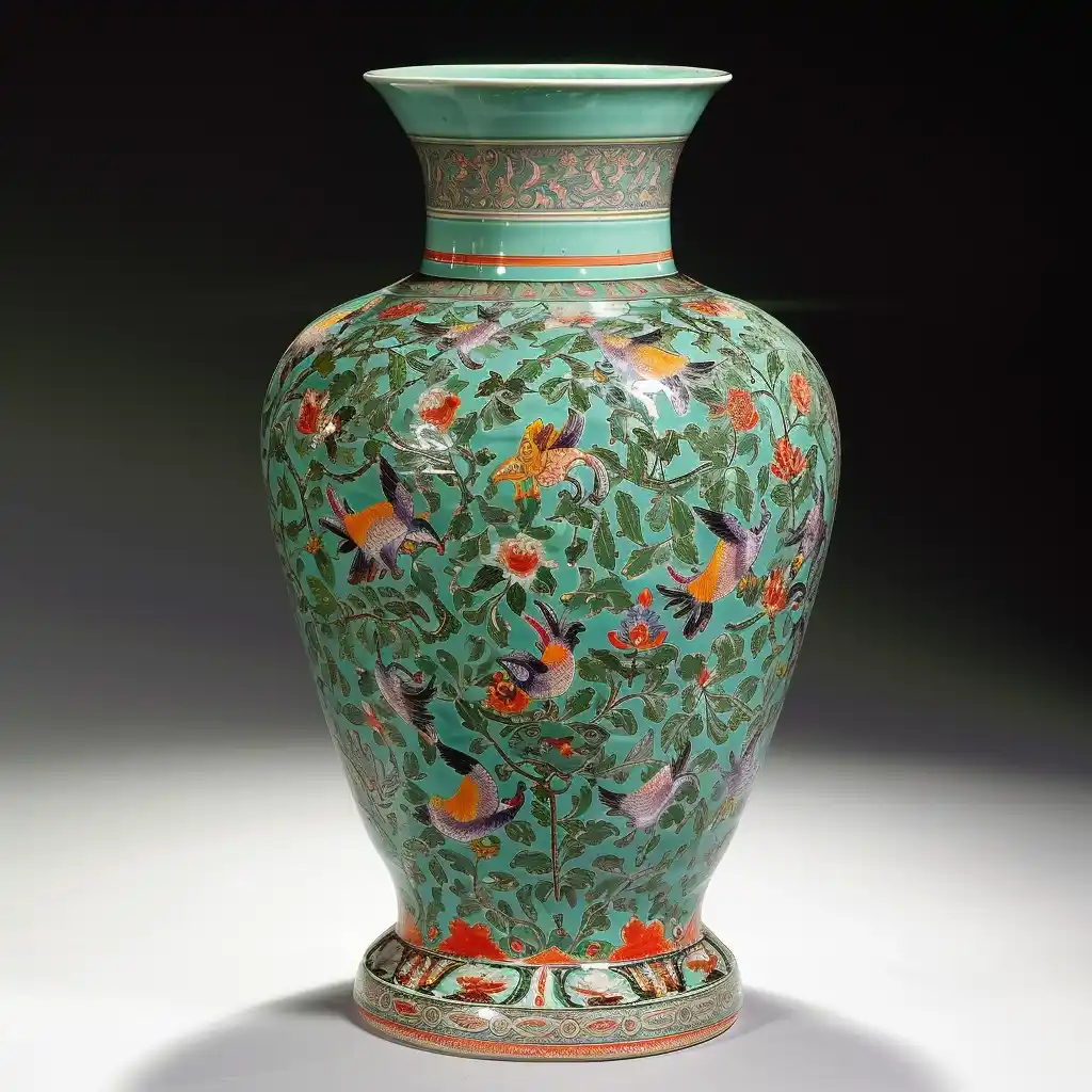 Striped Vase Midjourney提示词