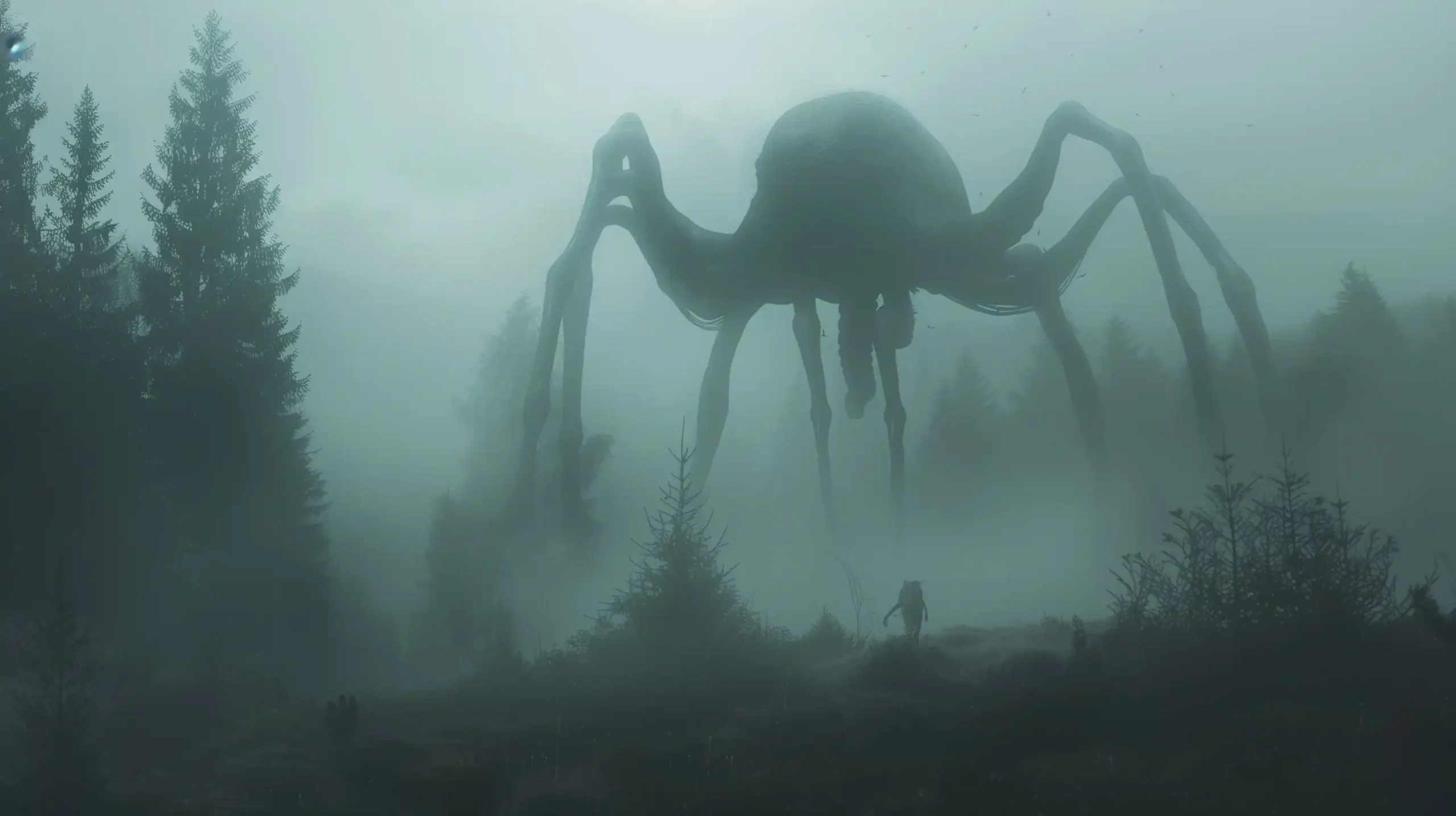 Tarkovskian Lovecraftian Emergence Midjourney提示词