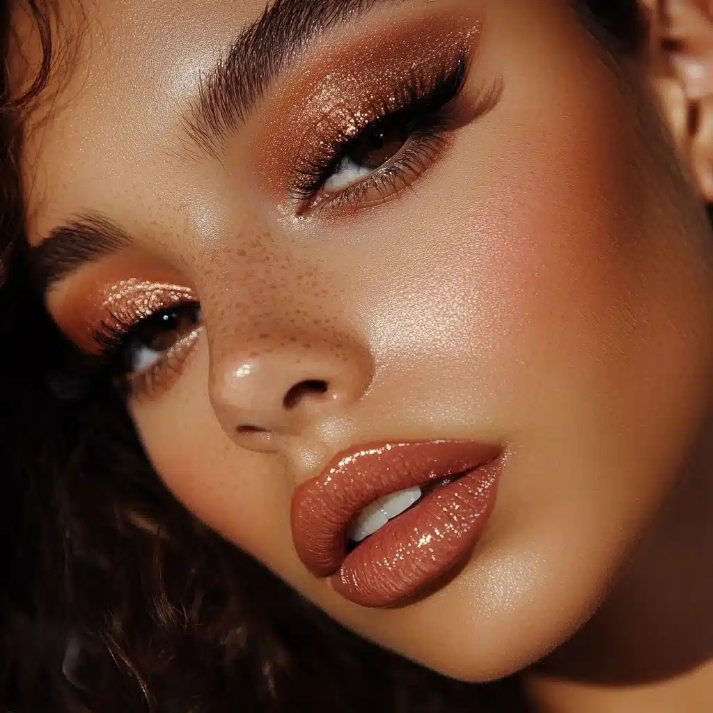 Influencer Soft Glam Makeup Midjourney提示词