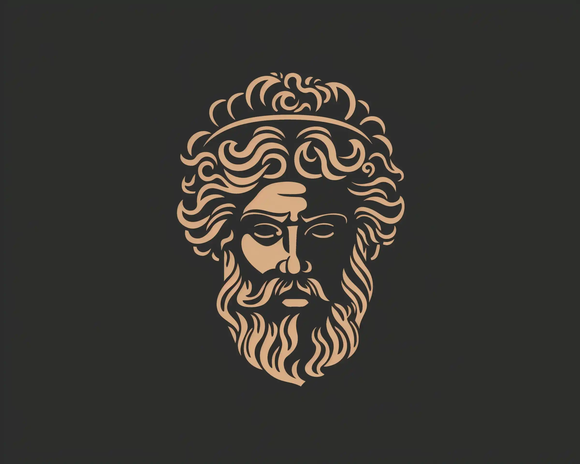 Vector Greek Portrait Midjourney提示词