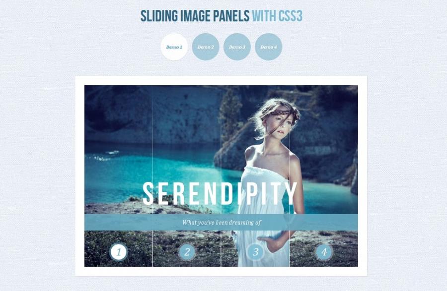 Sliding Image Panels with CSS3