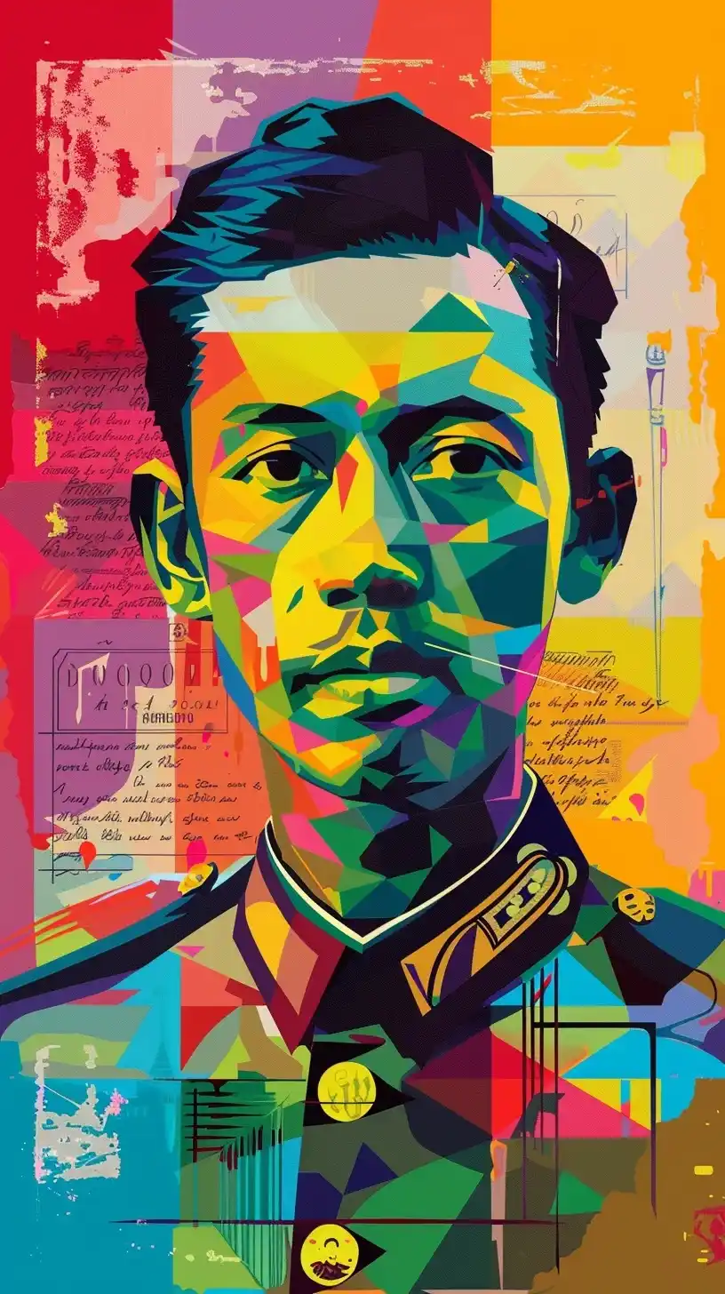 WPAP Rosli Dolby Poster Midjourney提示词
