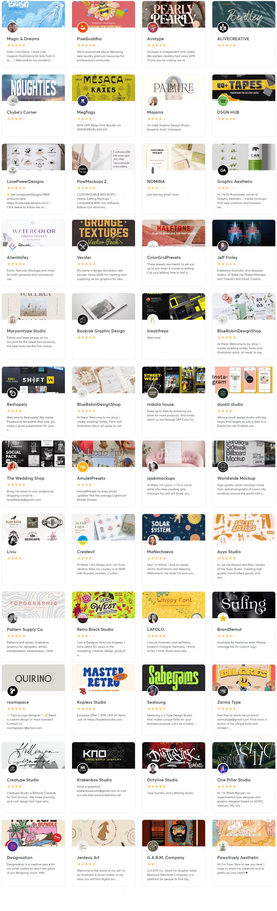 2024年的8月creativemarket.com网站分享价值高达 1000 美元的素材资源打包下载