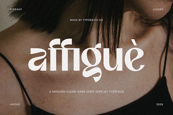Affigue Modern Clean Sans Serif