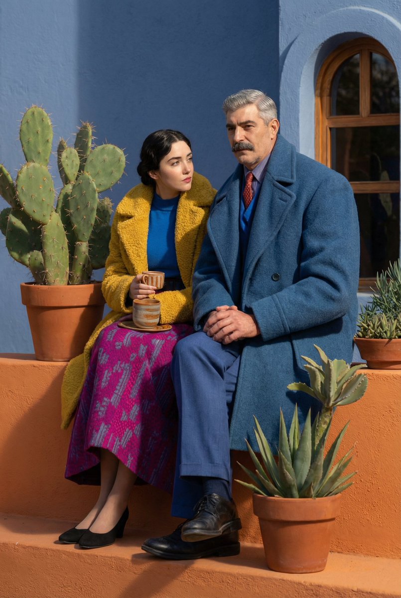 Stylish Couple Fashion Photography - Colorful Outdoor Portrait Nano Banana提示词