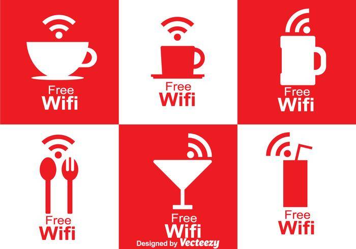 咖啡馆Wifi符号