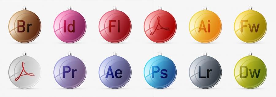 Adobe_CS3&nbsp;圣诞彩球