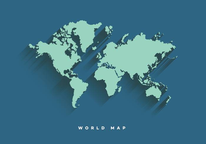 世界地图矢量