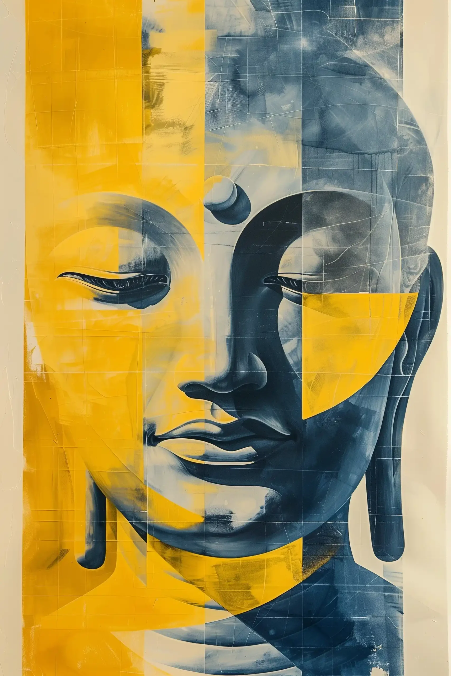 Raw Buddha Etching Midjourney提示词