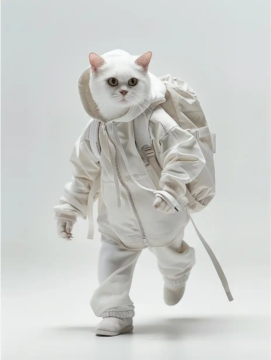 Fashionable Dior Cat Walk Midjourney提示词