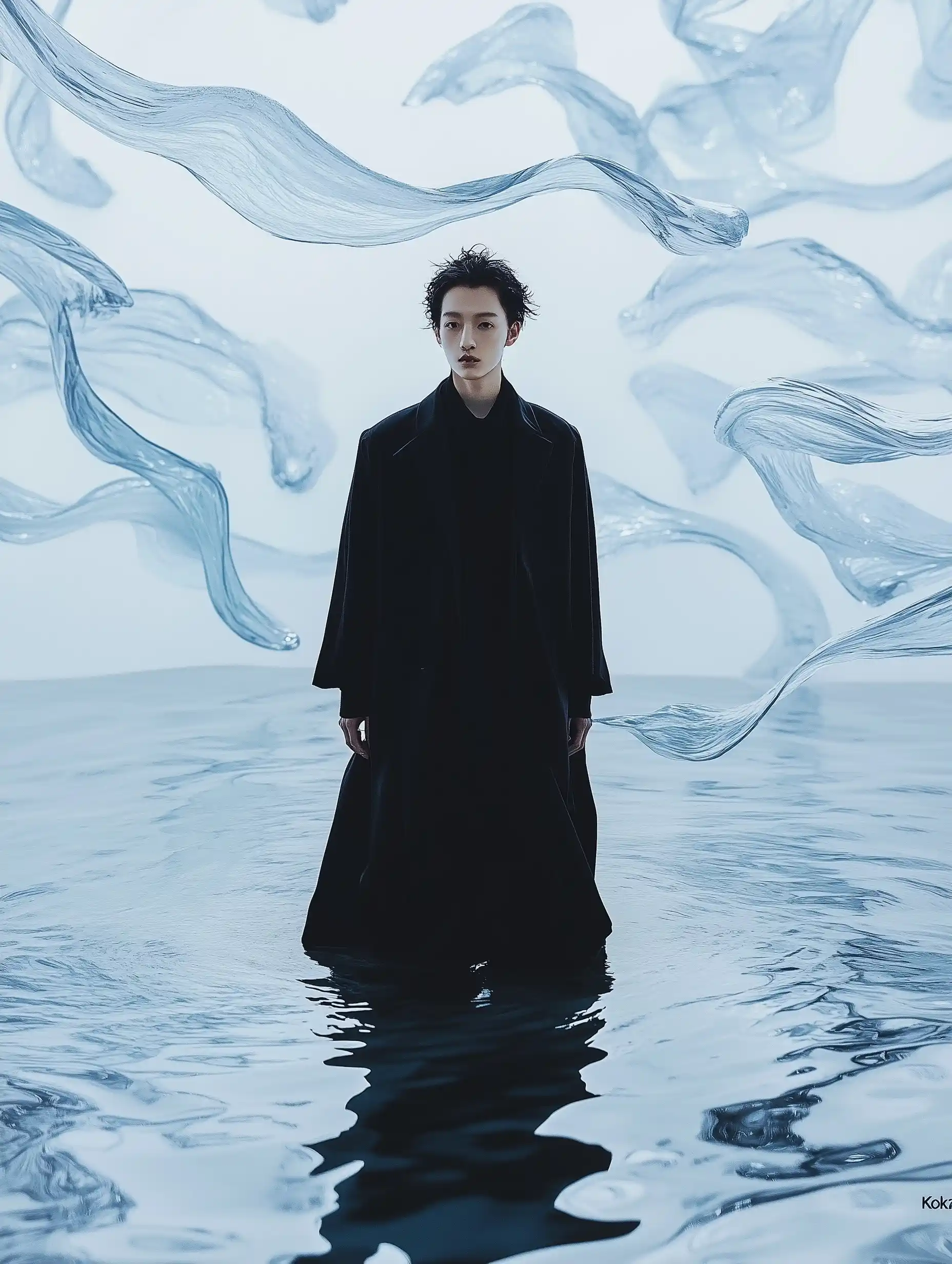 Surreal Model in Ocean Midjourney提示词