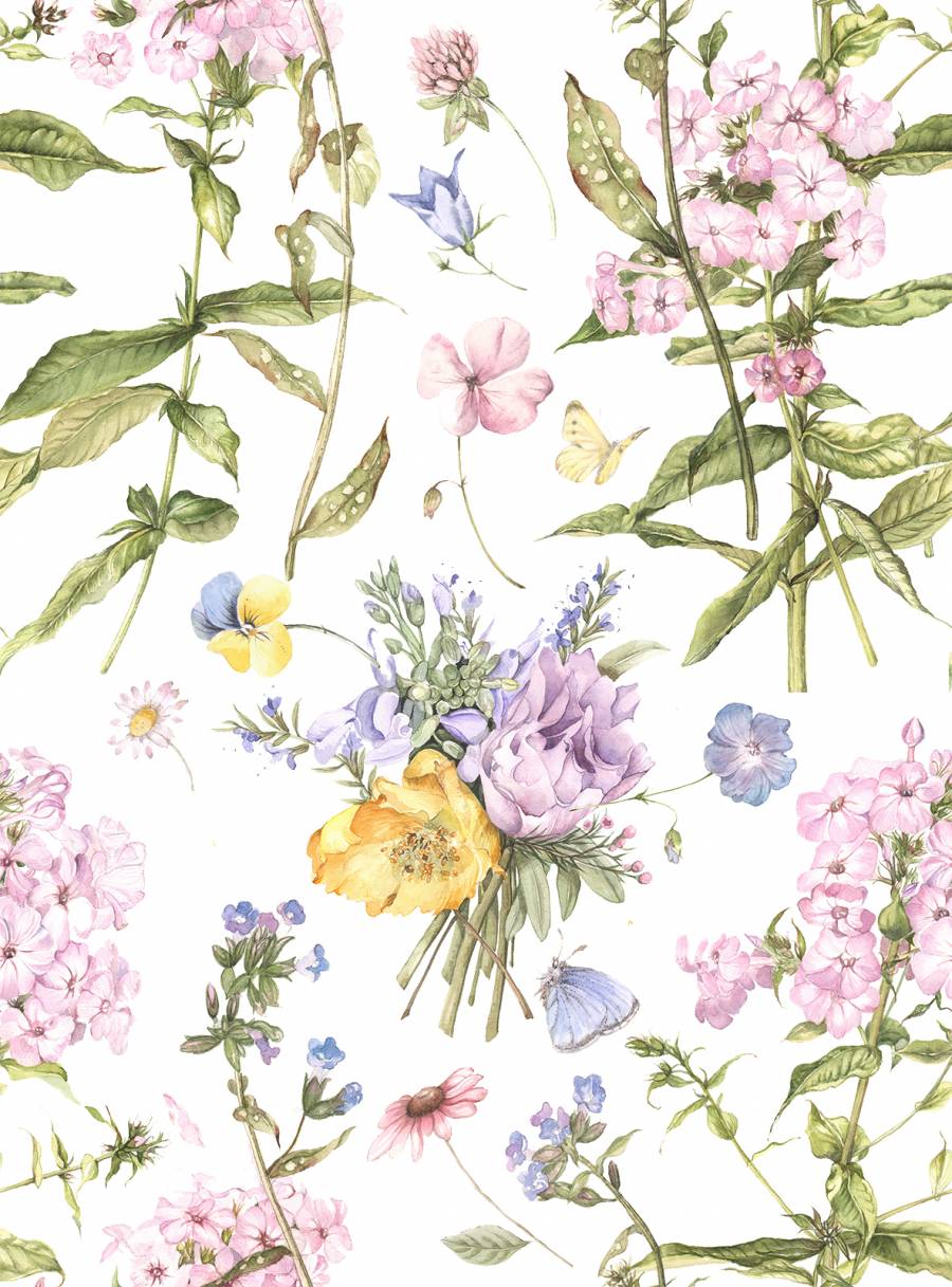 一个单位的背景2  - 花和小花束