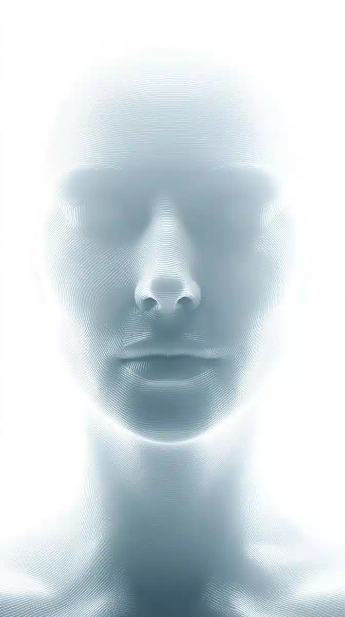 Ethereal Glass Woman Portrait Midjourney提示词