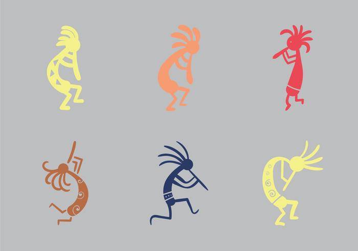 免费的Kokopelli矢量图
