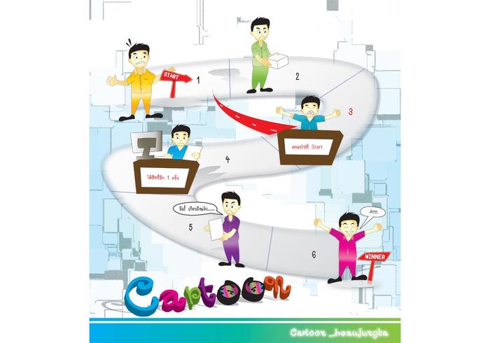 Cartoon_Beaujungka矢量