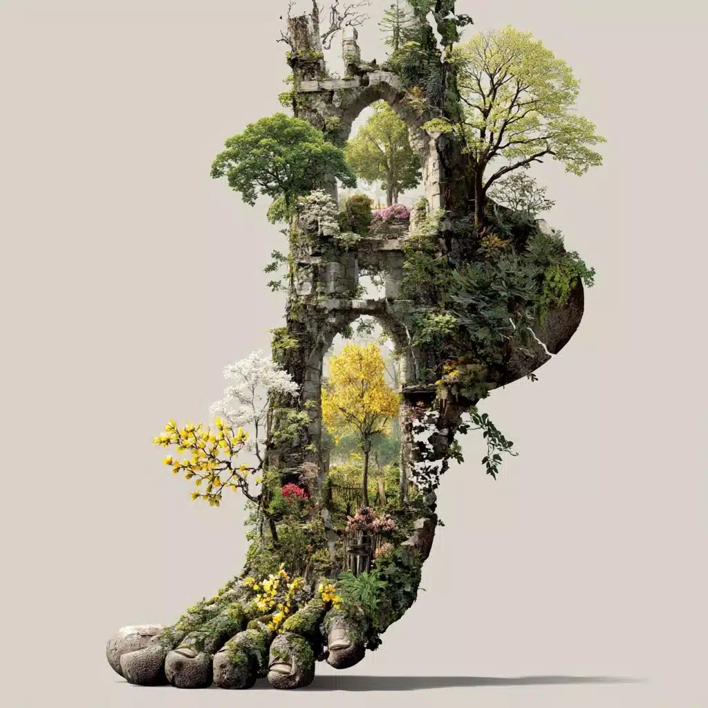 Nature Healing Fractures Art Midjourney提示词
