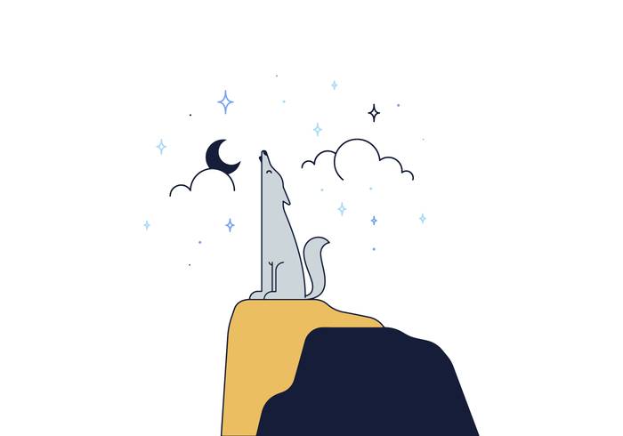 免费狼矢量