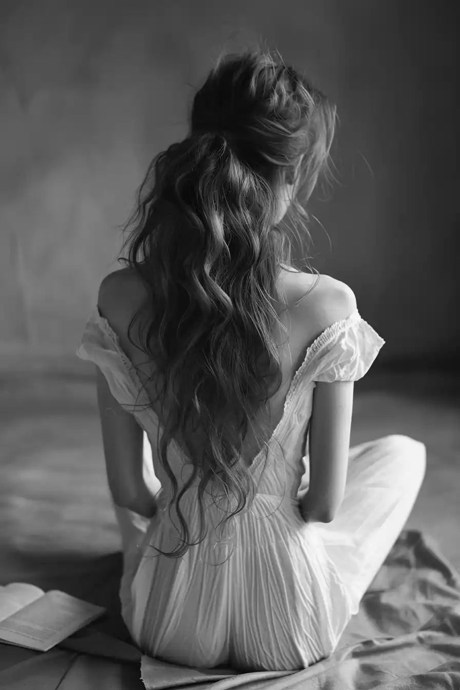 Redhead Reading Letter Midjourney提示词