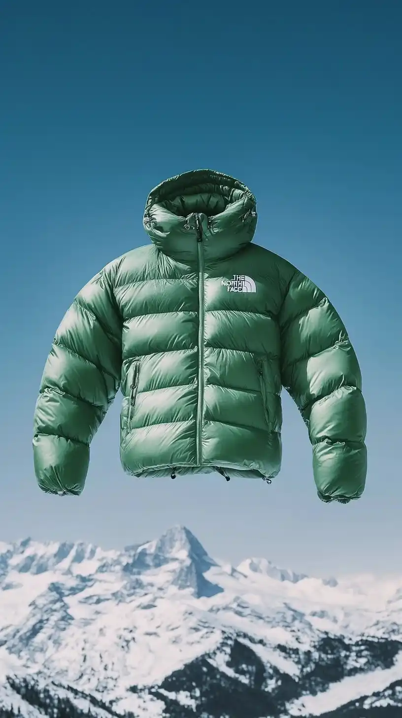 Bean Green Jacket Above Mountains Midjourney提示词