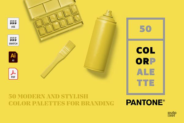 50 Pantone Branding Color Palettes