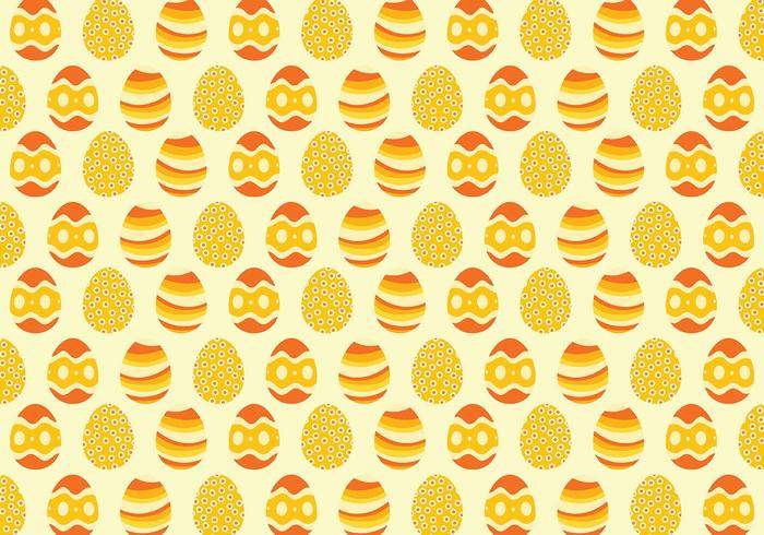 黄色复活节彩蛋图案背景