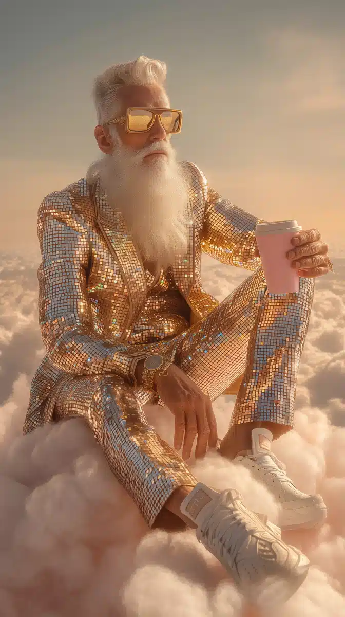 Cinematic Portrait of Celestial Man Midjourney提示词