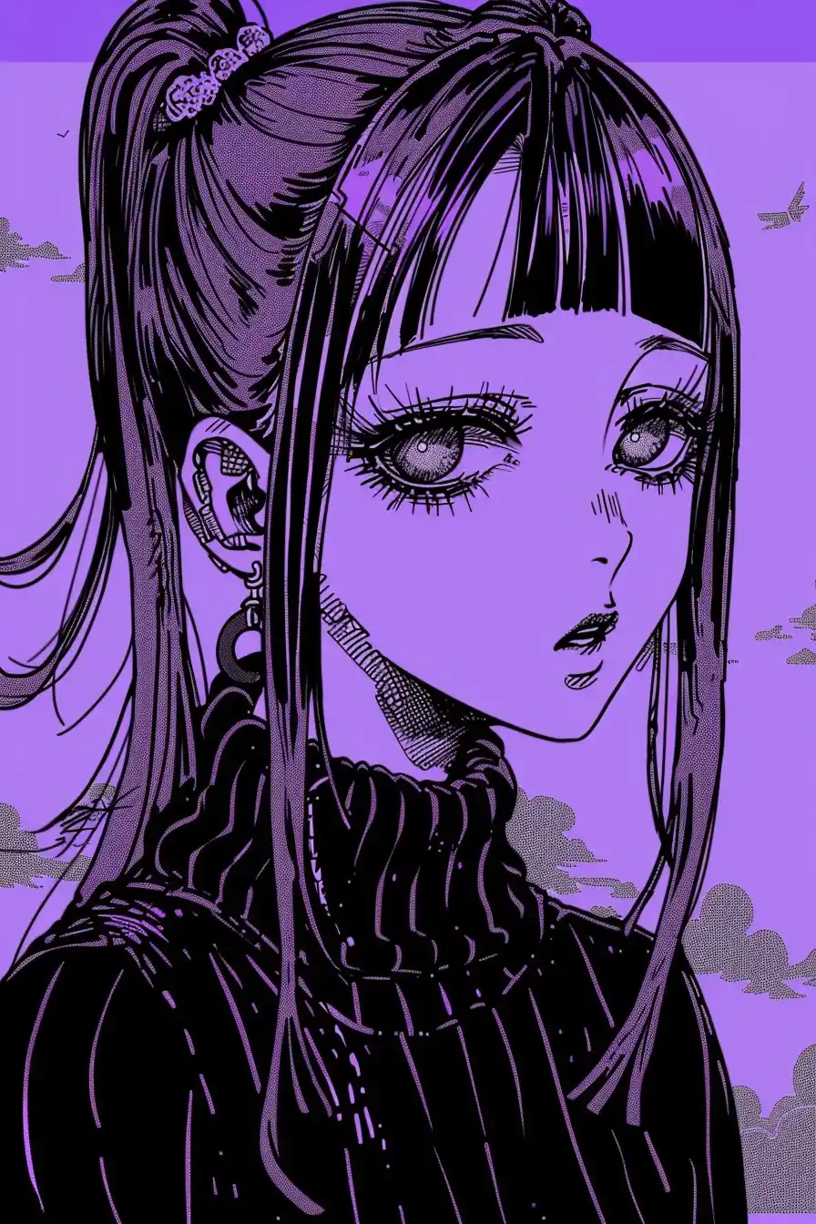 Pastel Girl Portrait Midjourney提示词