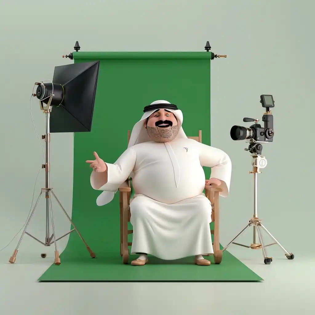 Pixar-Style Kuwaiti Portrait Midjourney提示词
