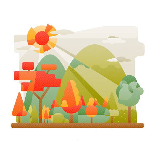 郊外山林风景