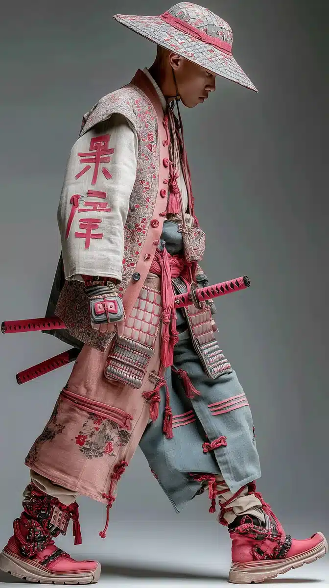 Profile of Samurai Fusion Midjourney提示词