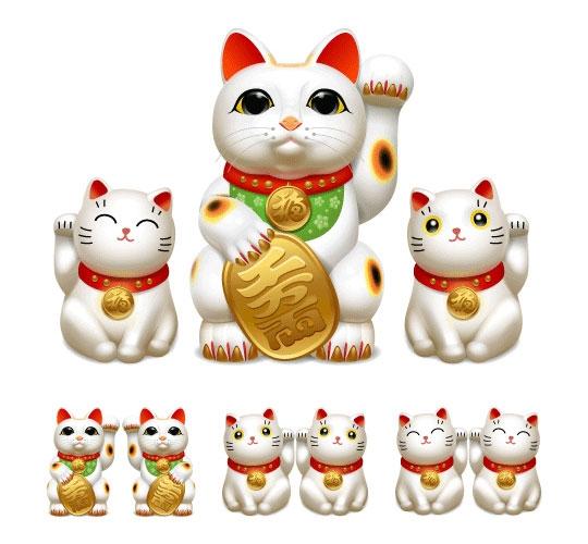 可爱招财猫图标—png图标