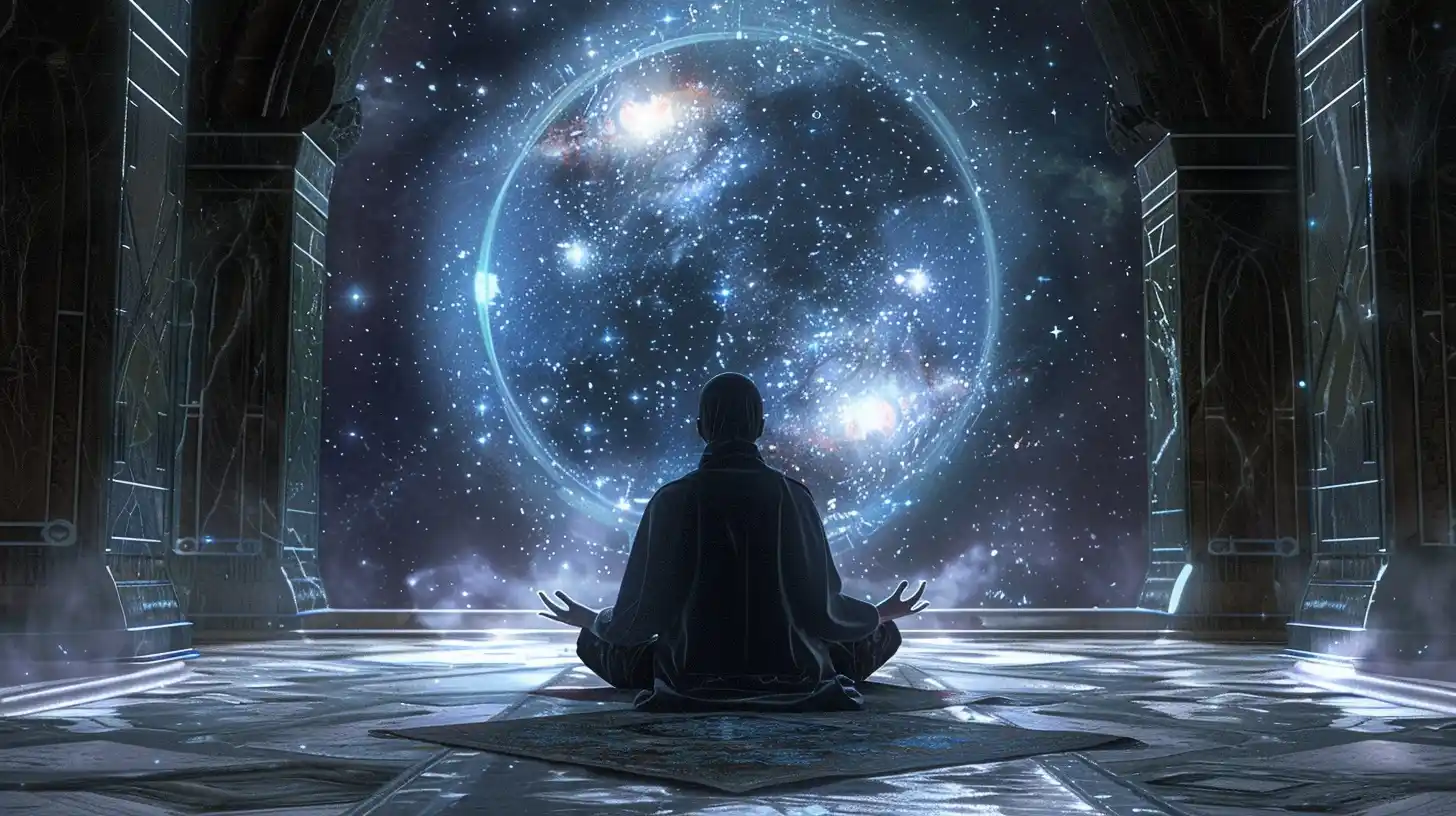 Cosmic Jedi Meditation Midjourney提示词