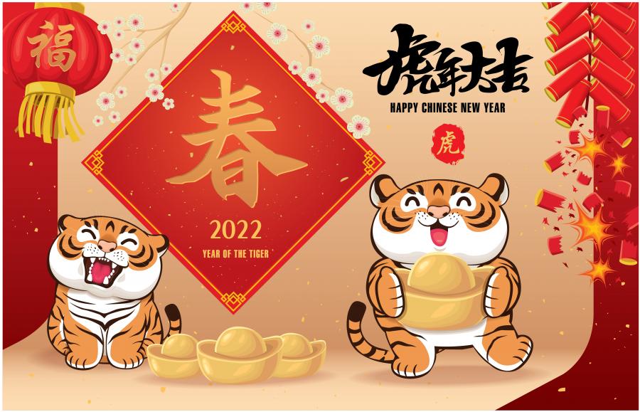 26款精选虎年矢量素材2022不同画风的虎年素材