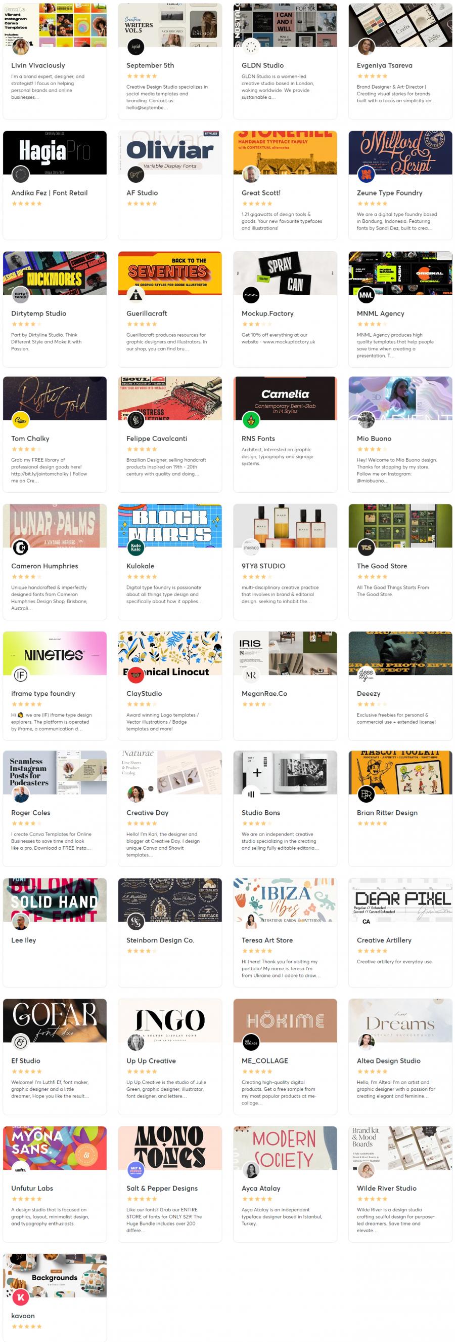2023年的3月creativemarket.com网站分享价值高达 1000 美元的素材资源打包下载