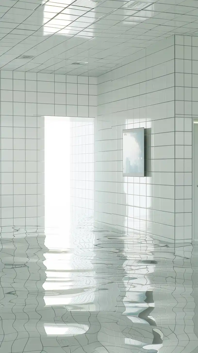 Minimalist Water Room Midjourney提示词
