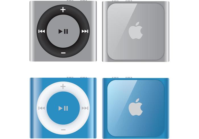 iPod shuffle免费矢量